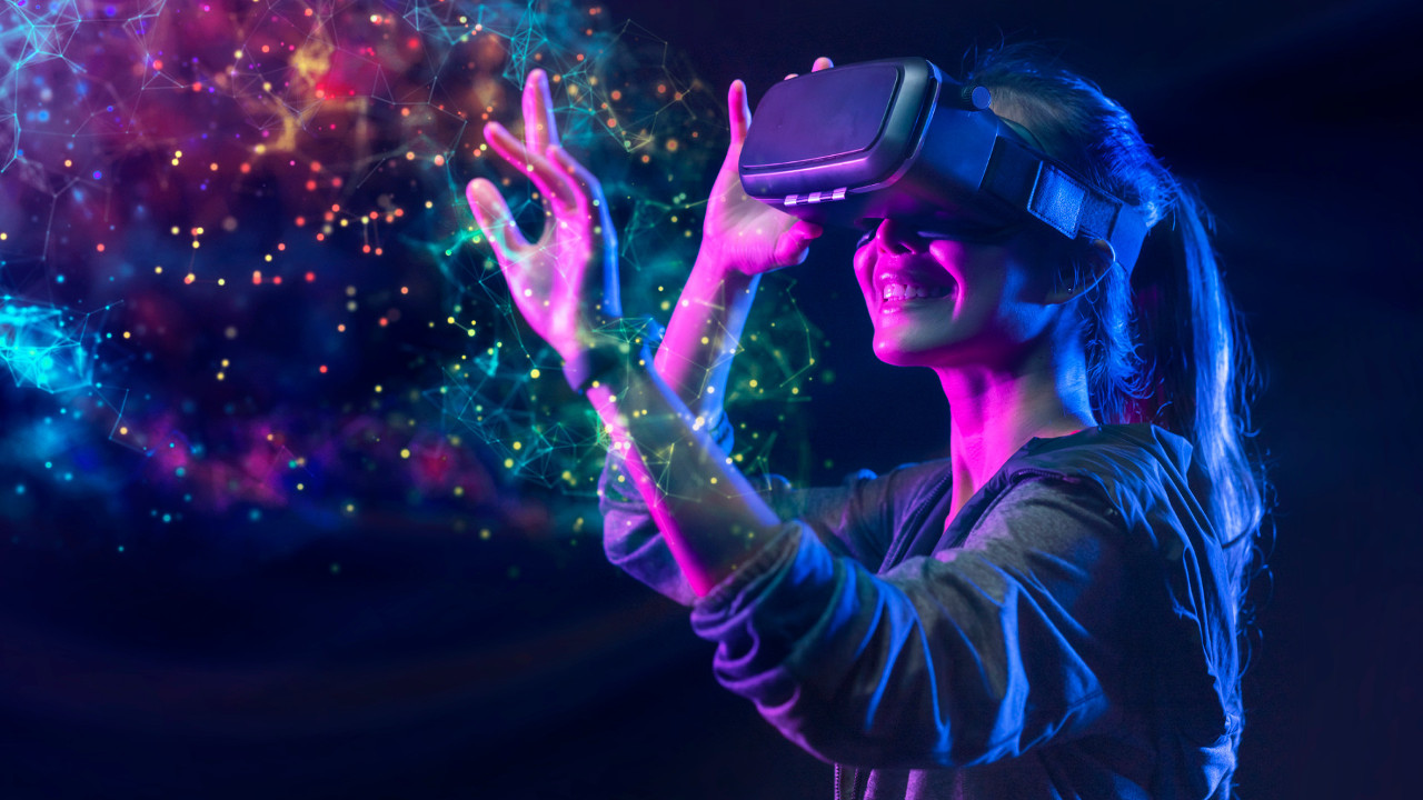 Animation image of boy with VR player- Software development company in Kochi